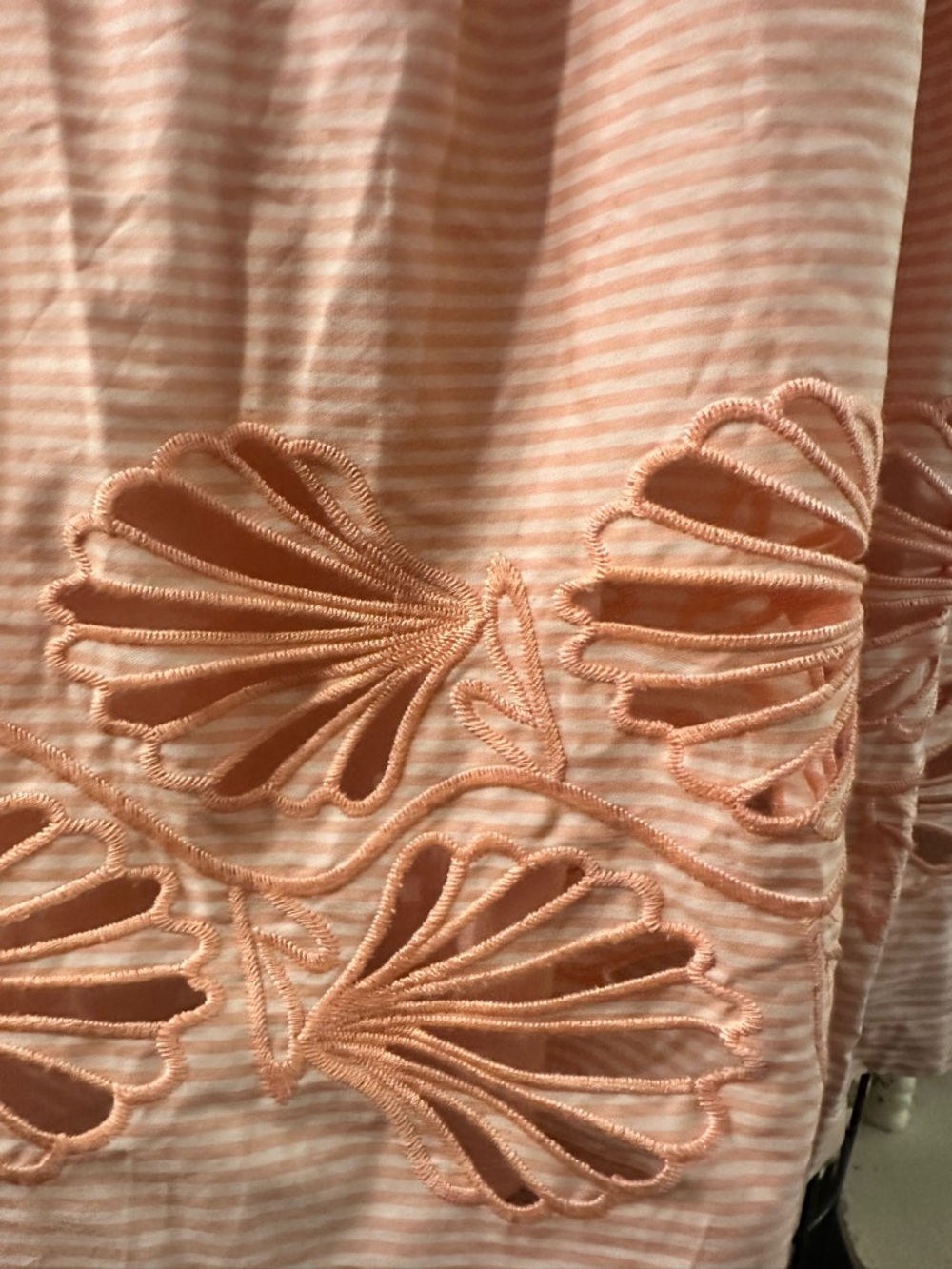 Tuckernuck Peach-Striped Embroidered Babydoll Dress - Picture 2 of 11
